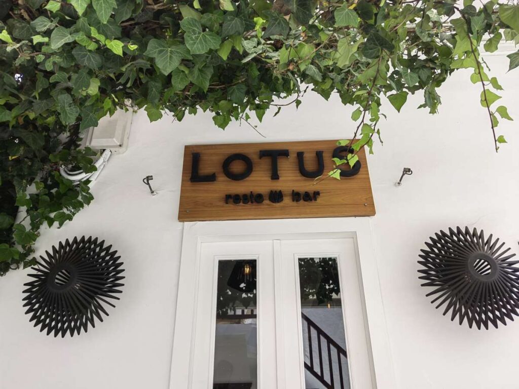 Lotus resto & bar.